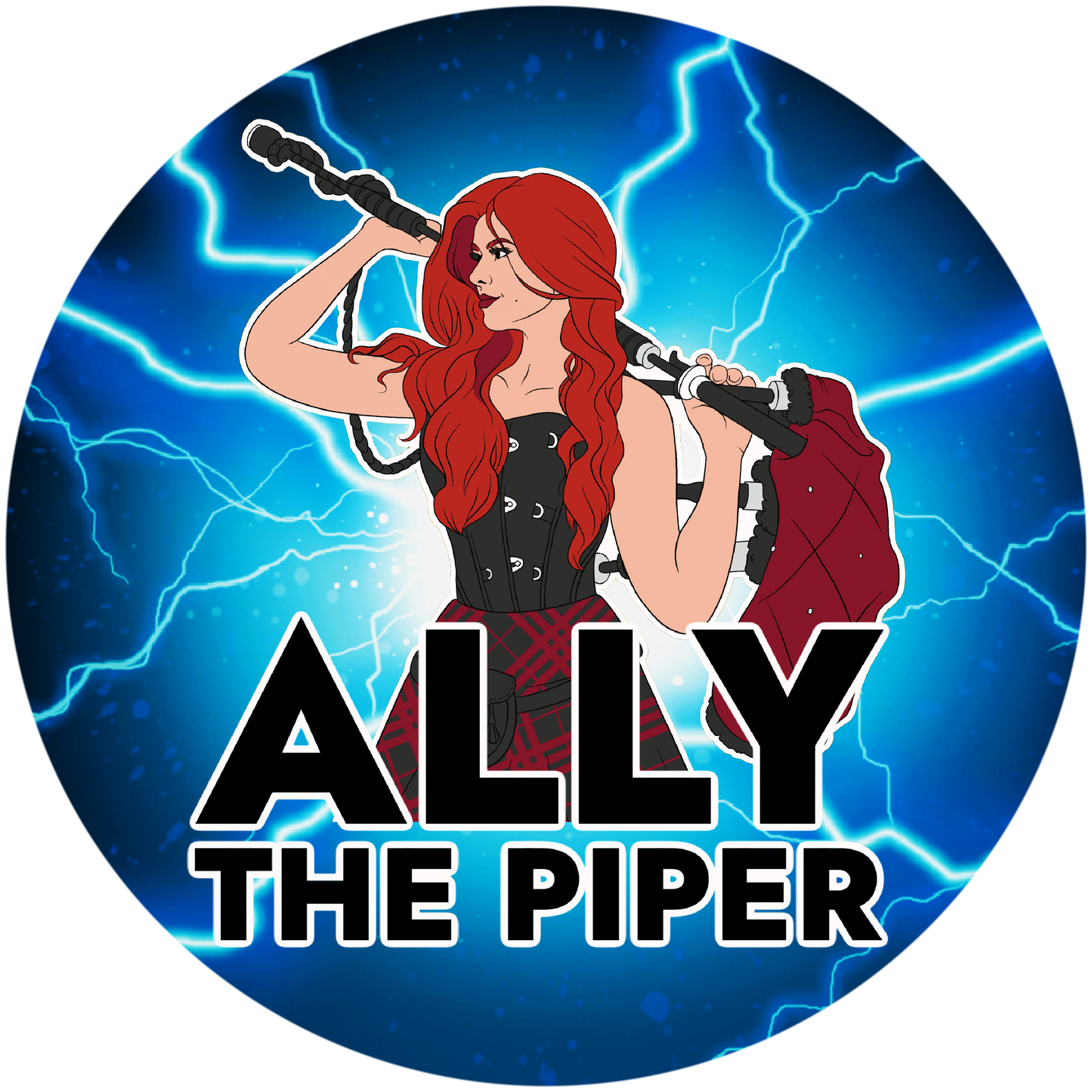 Lightning Ally the Piper Sticker